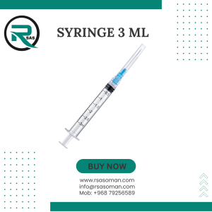3 ml disposable syringe with needle medical supply