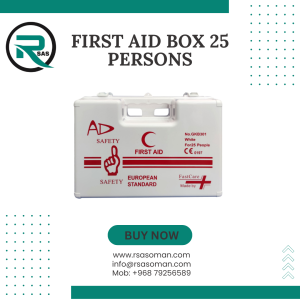 First aid box for 25 persons workplace use